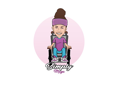 Simply Maya art character design illustration illustrator logo photoshop vector wheelchair