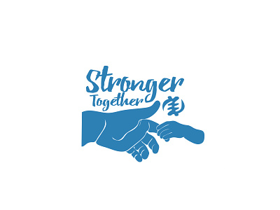 Stronger Together artwork dad design father illustrator stronger t shirt vector
