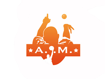 A.I.M. basketball design logo ncaa shooting sports vector