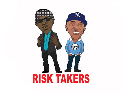 Risk Takers Life's Journey Clothing art cartoon character design illustrator master p simmons vector