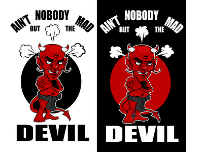 No Body Mad Design cartoon character design design art devil illustration vector