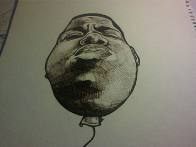 Notorious biggie drawing hip hop illustration illustrator ink notorious pen photoshop rap