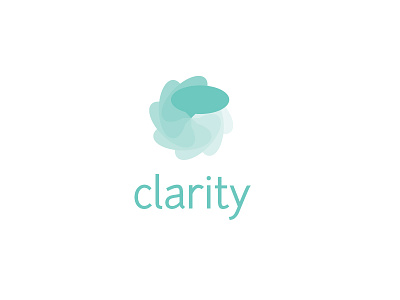 Clarity Logo aqua branding bubbles clarity green logo mark speech