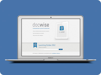 docwi.se coming soon page coming soon ipad landing page sign up ui web design