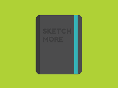 Notebook actionjournal behance book flat icon notebook sketch