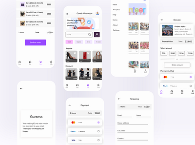 Legacy donations app design mobileapp productdesign ui uiuxdesign ux