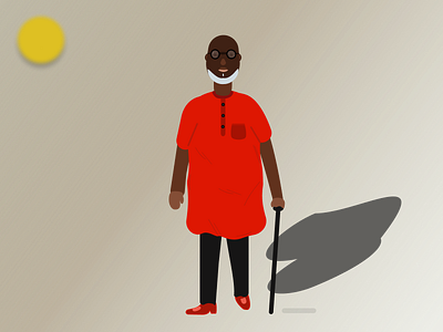 Dark Skinned PA 2d graphics animation character design design