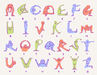 Goofy Alphabet artwork design digital art digitalart illustration
