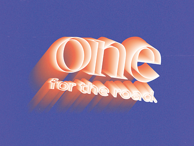 gradient lettering - typography experimenting