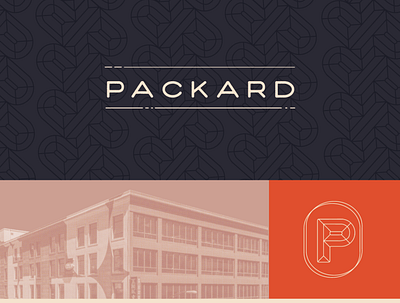 Packard Place Rebrand - Charlotte, NC architecture brand brand identity branding building brand design illustrator packard place real estate typography