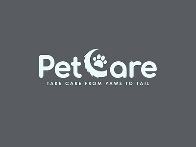 Pet Care branding design icon illustration logo minimal typography vector