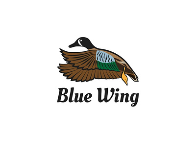 BLUE WING MASCOT branding design illustration logo mascot logo minimal