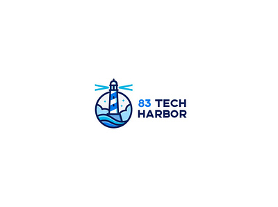 83 Tech Harbor branding design icon illustration illustrator logo minimal