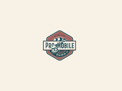 Pro Mobile branding design icon illustration illustrator logo minimal vector