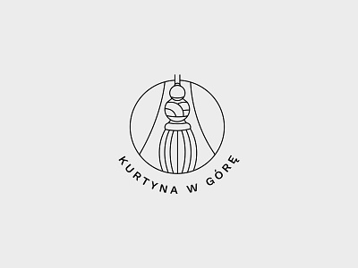 Kurtyna Logo branding design logo stample studio wedding