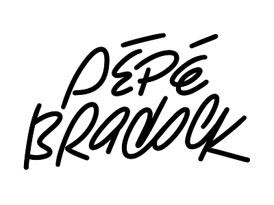 Pépé Bradock artist calligraphy day by day project drawing drip stick handlettering house housemusic ipad lettering letters marker monoline music music artist sketch typography