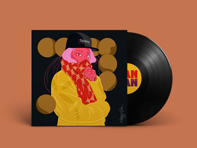 No 1 character cover design dj drawing ep illustrate illustration music personal project vinyl