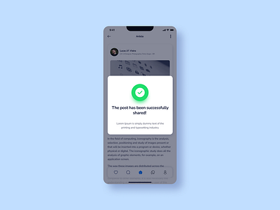 MyResume - Daily UI #011 - Flash Message app confirmed dailyui design figma flashmessage green light socialmedia ui