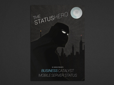 Status Hero hero poster retro status