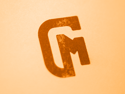 CM Monogram bold branding compact contained flat graphic design ink line logo monogram simple stamp
