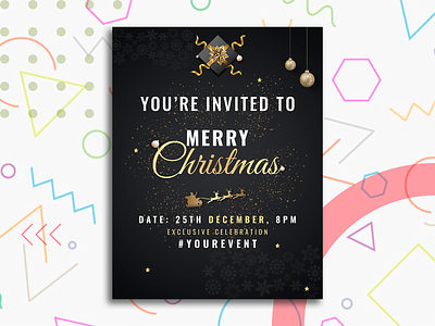 Merry Christmas Flyer Design | Event Flyer