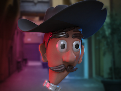 Cowboy 3d animation