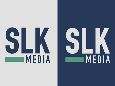 SLK Media bold logo simple type