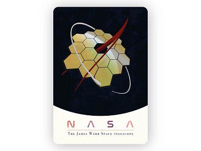 James Webb Space Telescope Poster design graphic design illustration nasa poster space typography