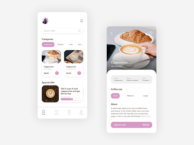 CoffeeTime App Design app coffee design ui ux