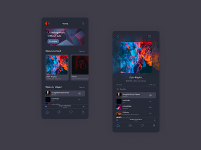 Music Player App Design