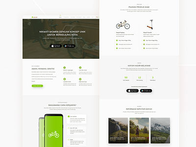 Kayuh Bike Website Concept