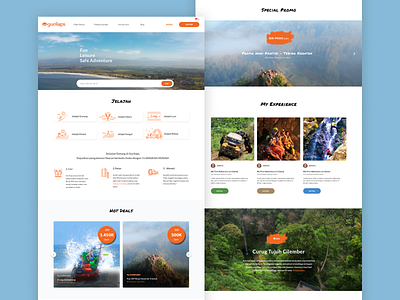 Gurilaps Tourism Marketplace Application adventure bandung destination experience fun gurilaps hotdeals indonesia leisure marketplace tour tourism tourist travel traveller uidesign userinterface uxdesign website west java