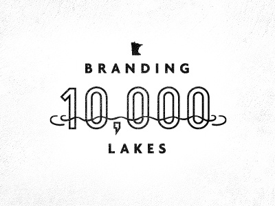 Branding 10,000 Lakes lake logo minnesota