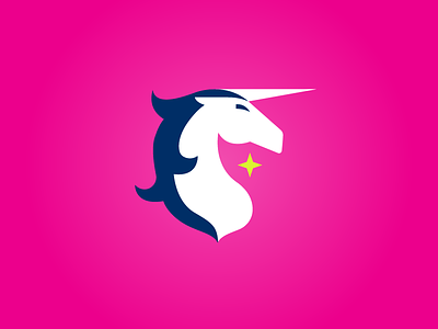 Unicorn Badge 2b badge pink soccer sports star unicorn