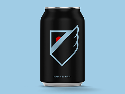 Come On You Loons Lager badge beer black blue branding design illustration logo loons minnesota soccer sports united