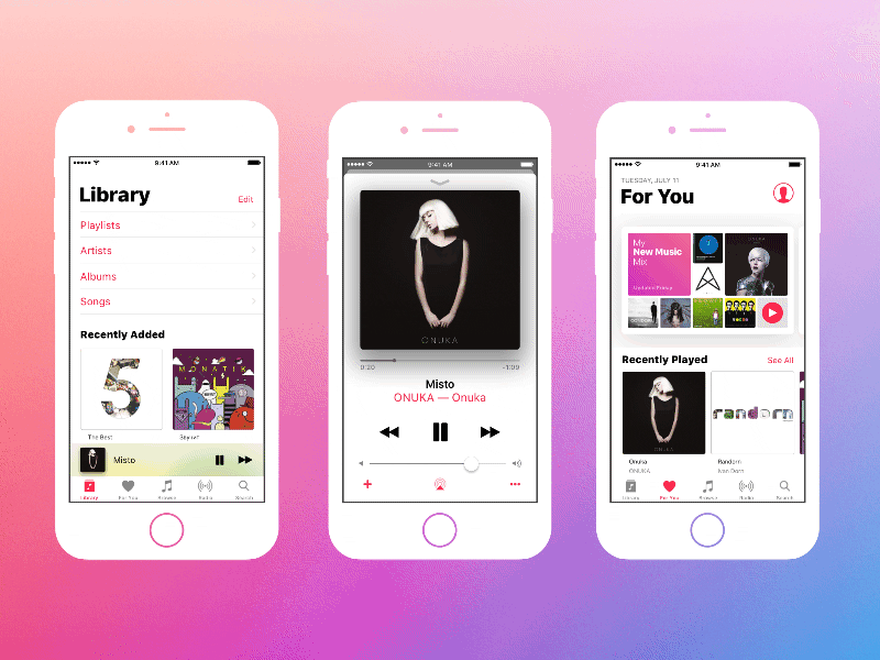Apple Music prototype