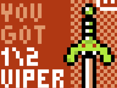 You Got 1/2 Viper Blade! blade game pixel sword video viper