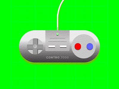 Retro Controller Illustration button controller games mash pixel retro vector video