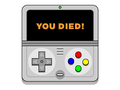 You Died! game hand held vector video