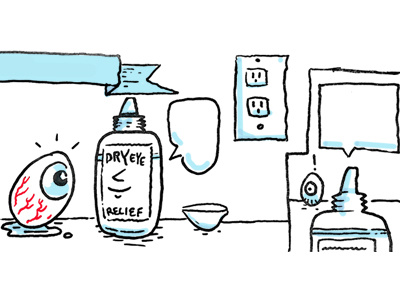 Storyboard Concept animation board care concept contacts dry eye health relief sharpie story