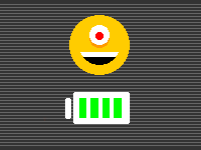 Pixel Battery GIF animation