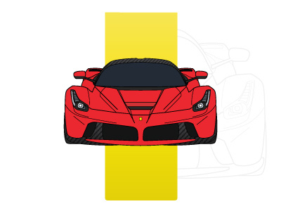 LaFerrari apex automotive car exotic ferrari illustration laferrari race