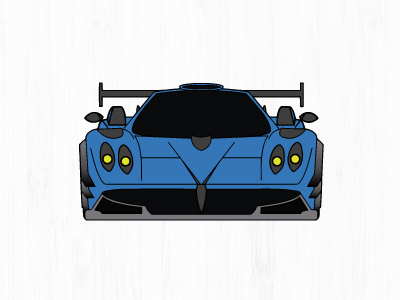 Zonda R apex automotive car exotic illustration pagani race zonda