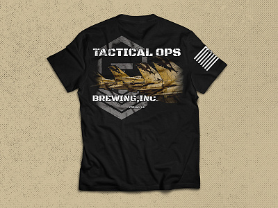 Tactical Ops Brewing america apparel beer brewery craft design tshirt usa