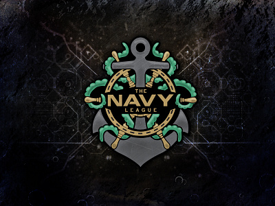 The Navy League anchor brand clean esport illustration logo mark mlg symmetry videogame
