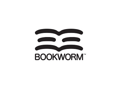 Bookwork - #ThirtyLogos book branding design icon logo mark thirtylogos worm