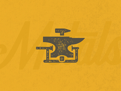 Metals Mark Exploration anvil brand branding design hammer icon logo mark metal smithing symbol