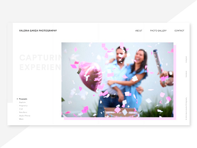 Portfolio Preview concept home interface minimalism page photo photography portfolio preview ui ux