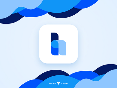 Application Logo app app icon blue daily ui daily ui 005 icon illustartion logo wave