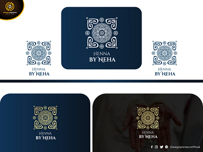 Henna / Mehandi / Mandala Logo Design branding business logo fiverr graphic design henna henna lover henna tatto hennadesign hennalogodesign logo logo design logo designer logo maker mehandi modern henna tattoo